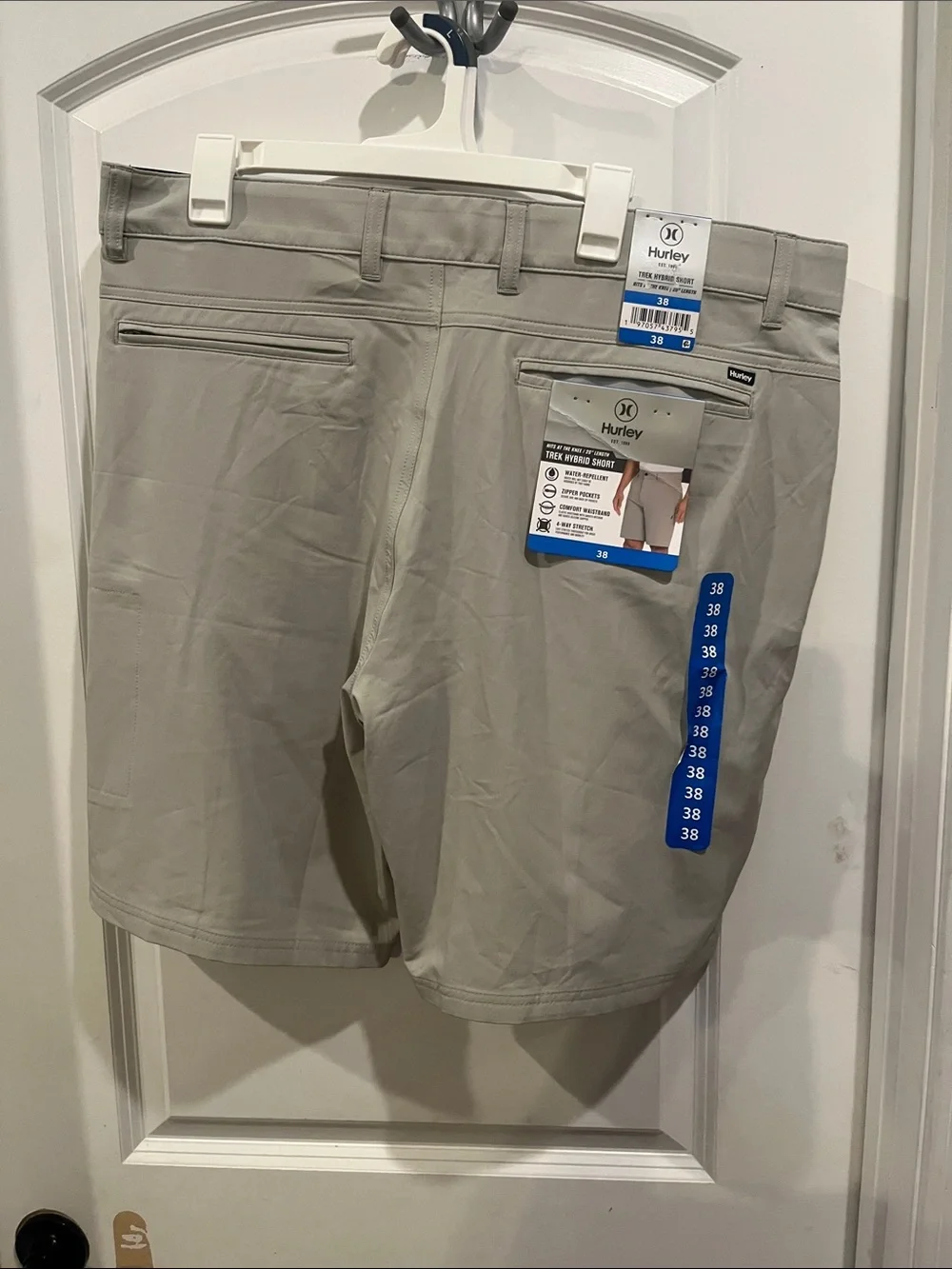 Hurley Men’s Flat Front Shorts in Light Gray